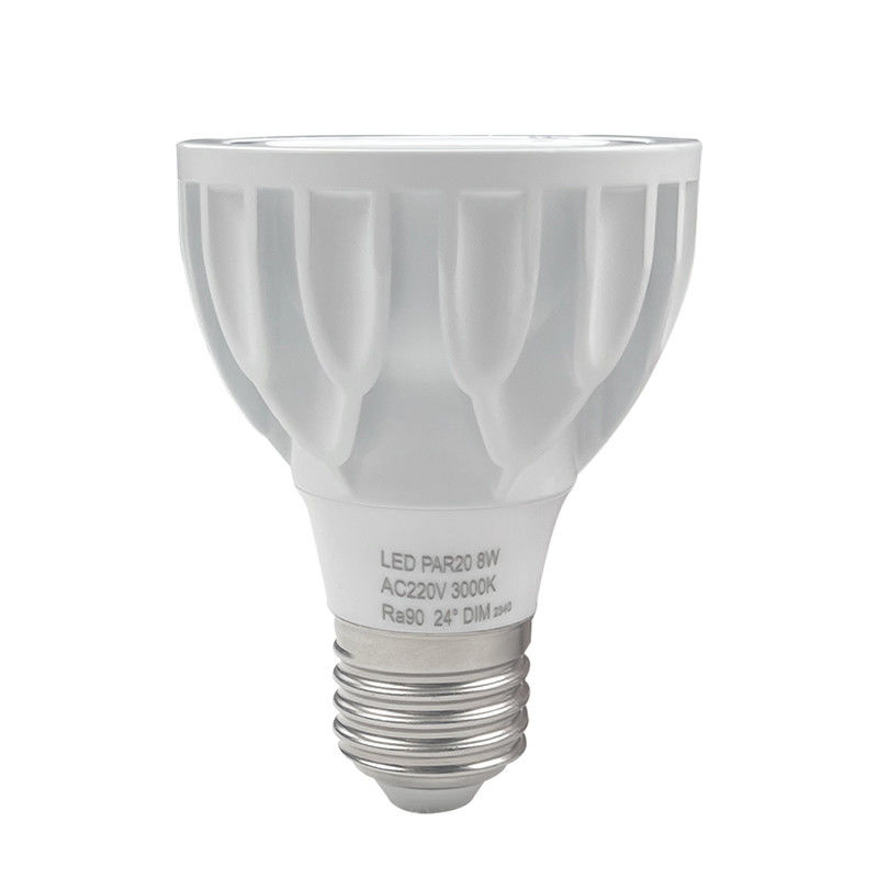 مصباح PAR20 Spot Light 8w 36 درجة 3000k E27 Triac Dimming PAR 20 مصابيح قاد