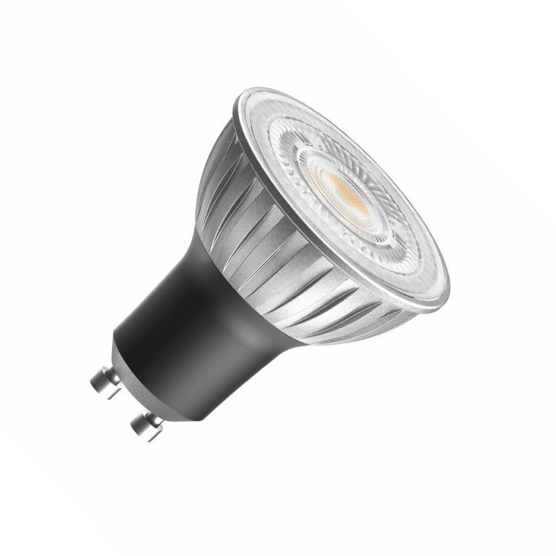 120 فولت 7W GU10 مصباح LED ضوئي 520lm ضبابي إلى دافئ 60 درجة مصباح LED خالي من التلميع