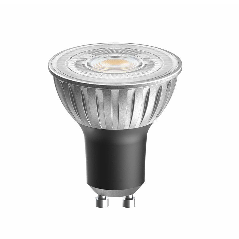 120 فولت 7W GU10 مصباح LED ضوئي 520lm ضبابي إلى دافئ 60 درجة مصباح LED خالي من التلميع