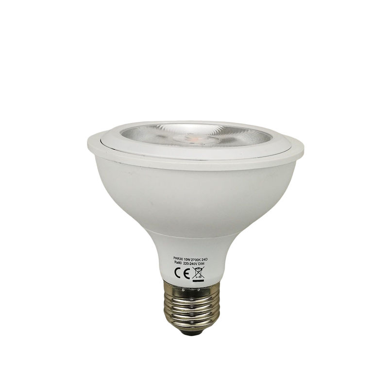 1200lm 10w 24 درجة PAR30 المصابيح قاد 3000k اللون الأبيض الدافئ مع E27 قاعدة المسمار